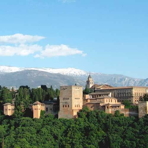 La Alhambra de Granada desde Roquetas de Mar-Aguadulce-Almerimar